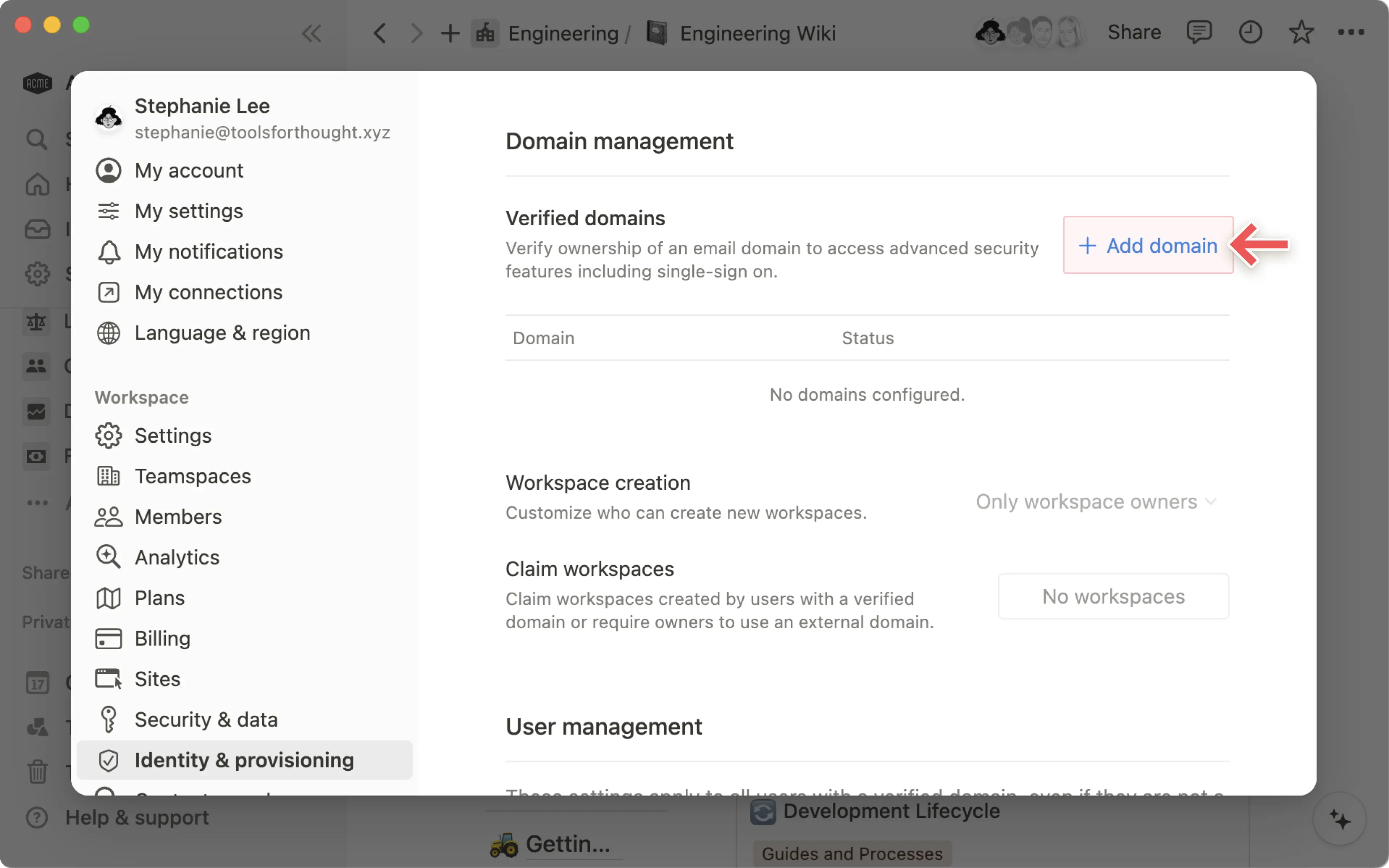 domain management