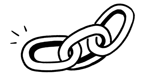 Ilustración de cadena de eslabones