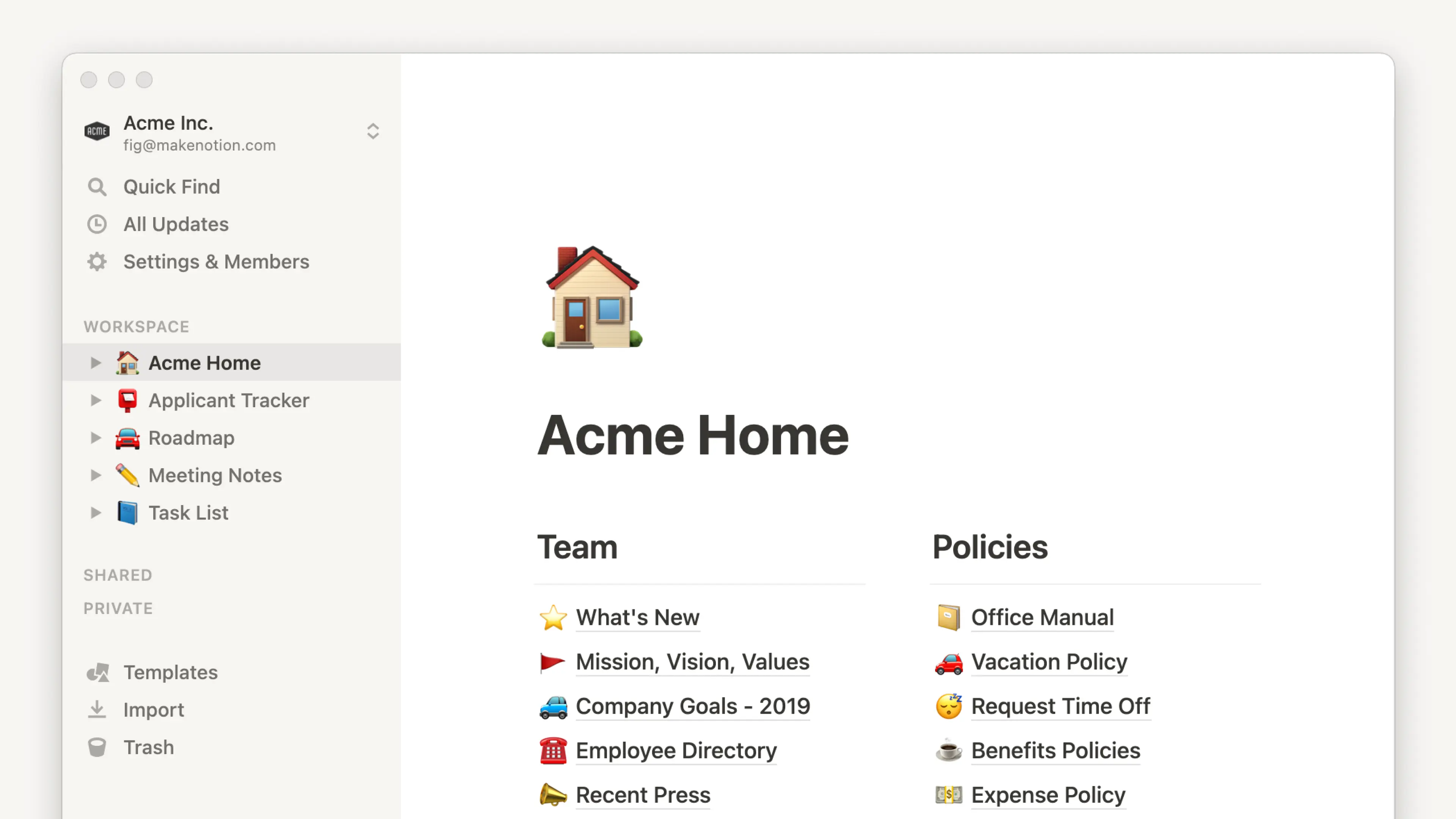 Notion for desktop - hero