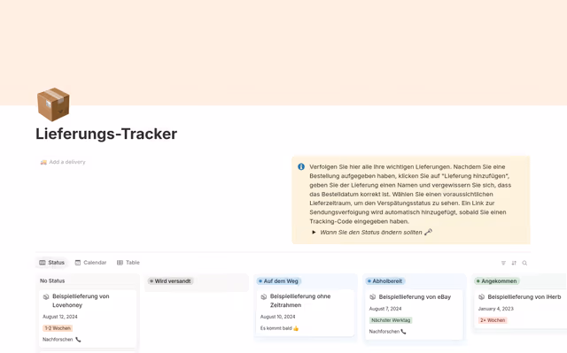 Delivery Tracker