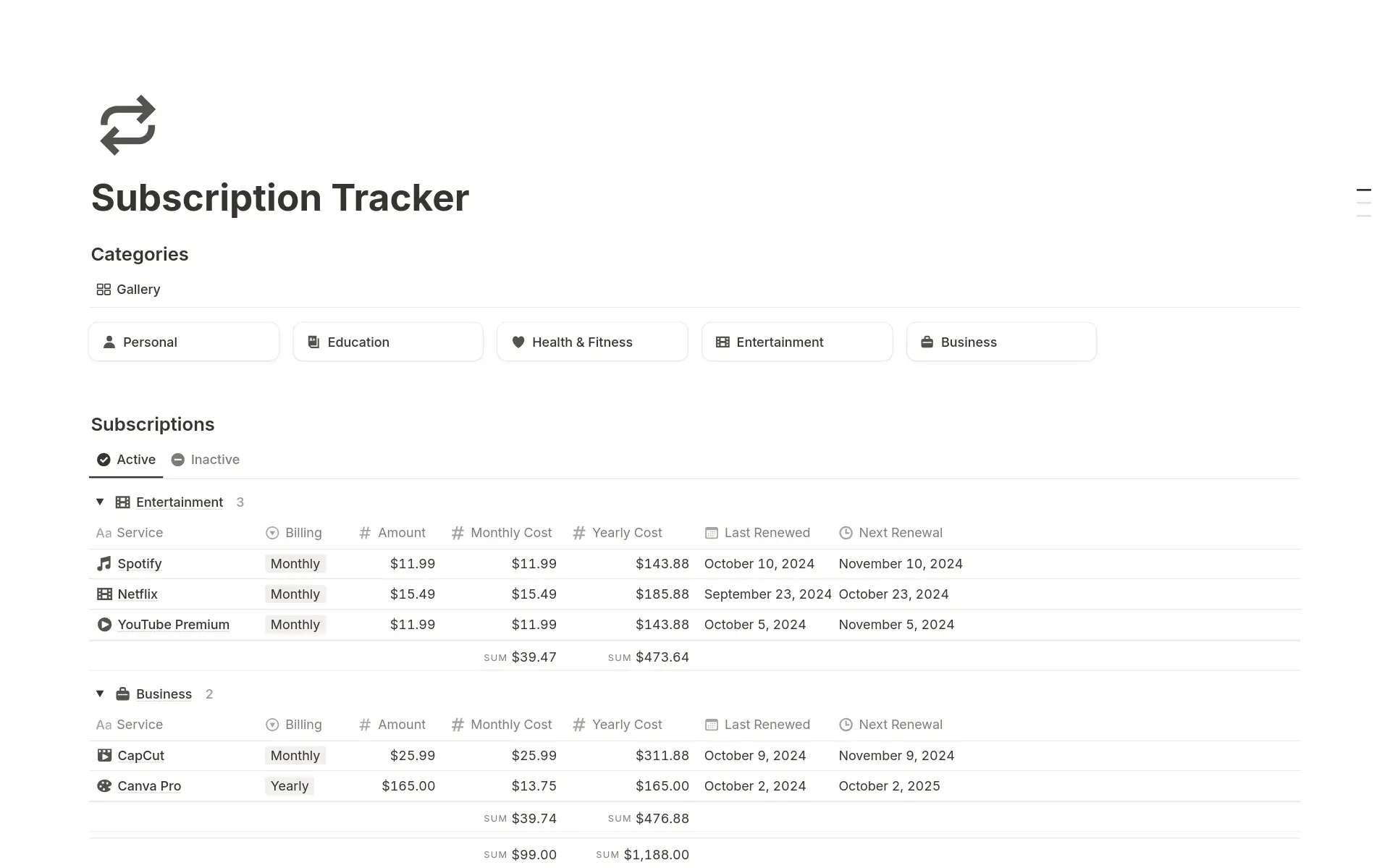 ภาพสำหรับ top-10-free-subscription-tracker-templates-in-notion